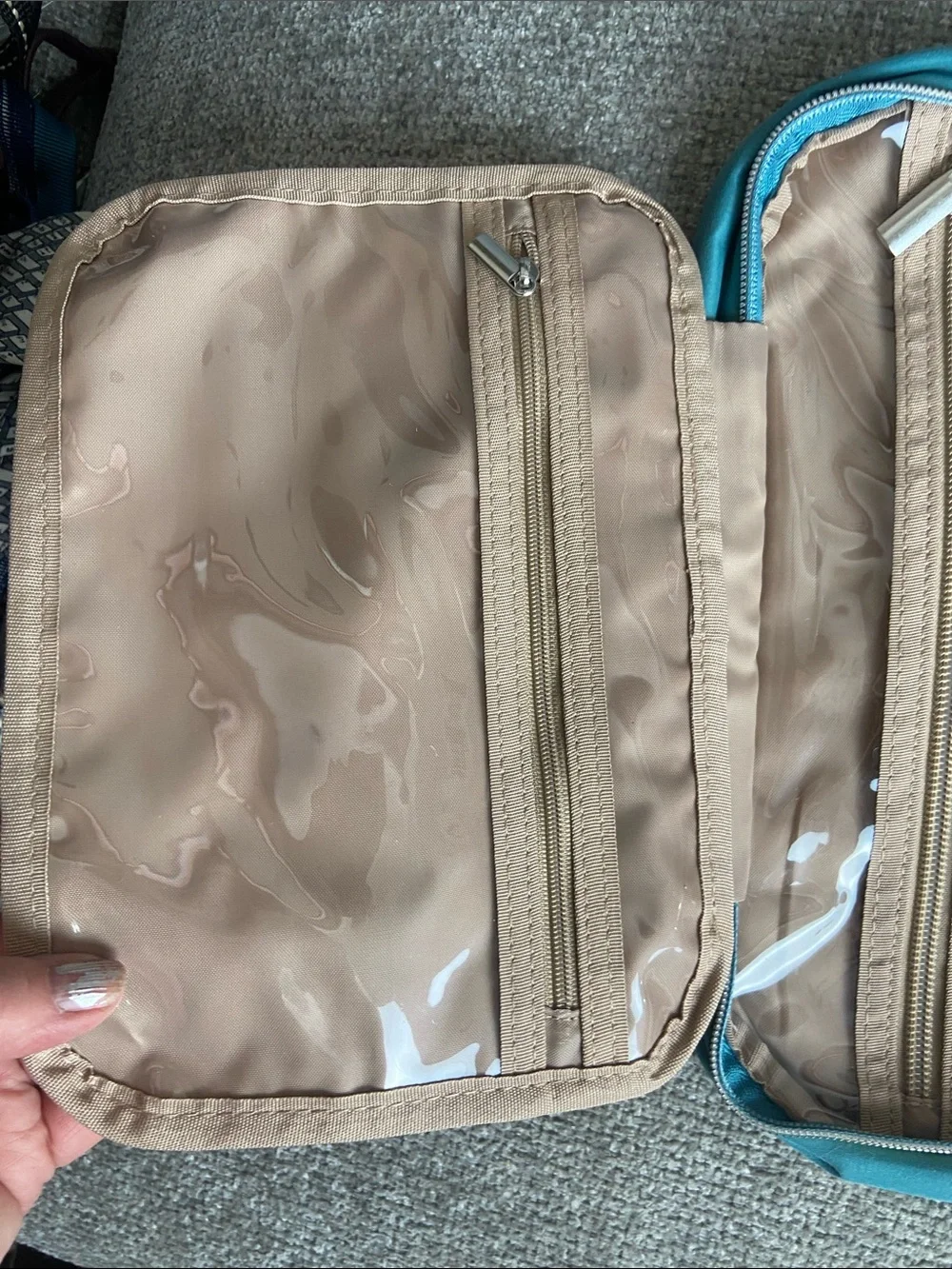 Bagsmart Quilted Teal Travel Tote Bag
